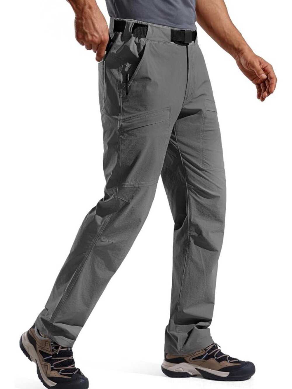Men's Outdoor Cargo Hiking Pants with Belt | Lightweight, Quick-Dry